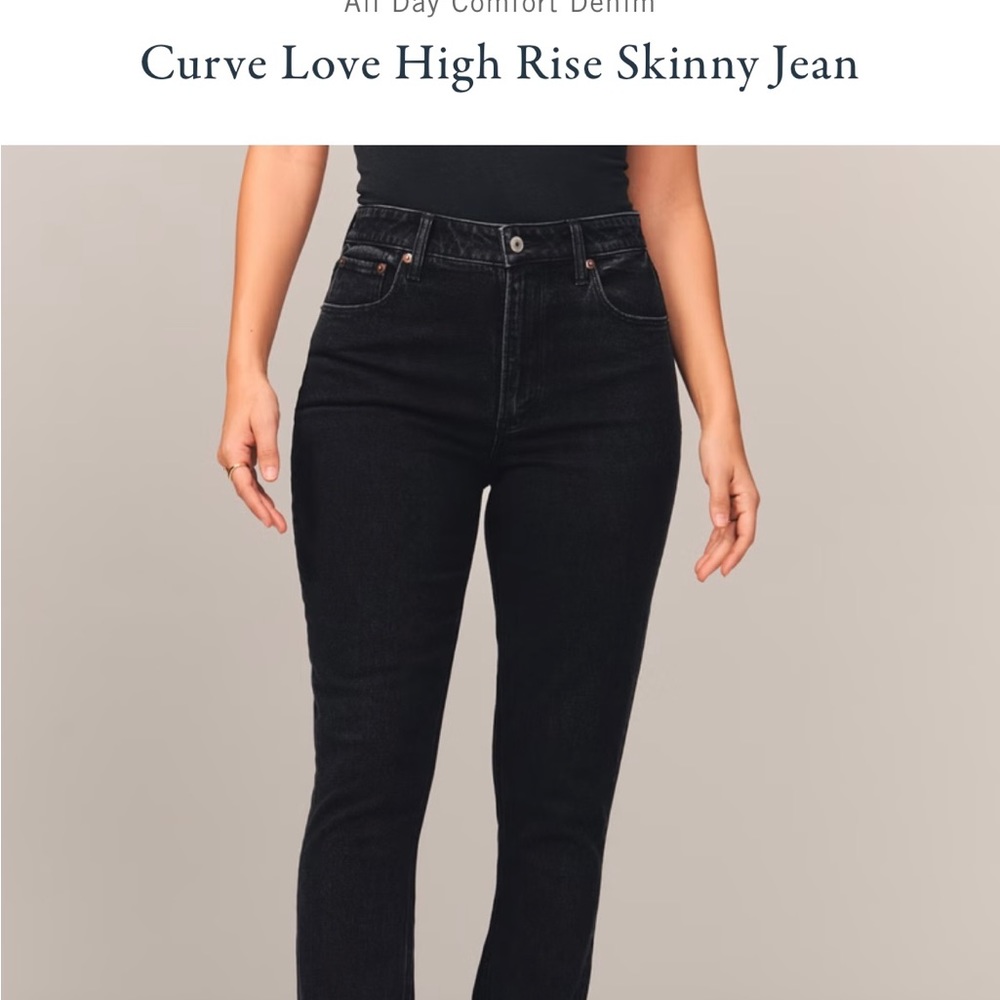 Abercrombie curve love high rise skinny